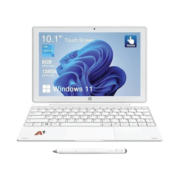 ლეპტოპი/პლანშეტი 10.1" Onda Oliver Book A1 (2 in 1), სენსორული ეკრანი, 1920x1200 WUXGA,  Intel Pentium Silver N5030 (4 ბირთვი), 8GB ოპერატიული მეხსიერება, 128GB SSD, 32GB SD CARD, Mini HDMI, Web Camera, Windows 11 Pro (ახალი პროდუქტი დალუქული)
