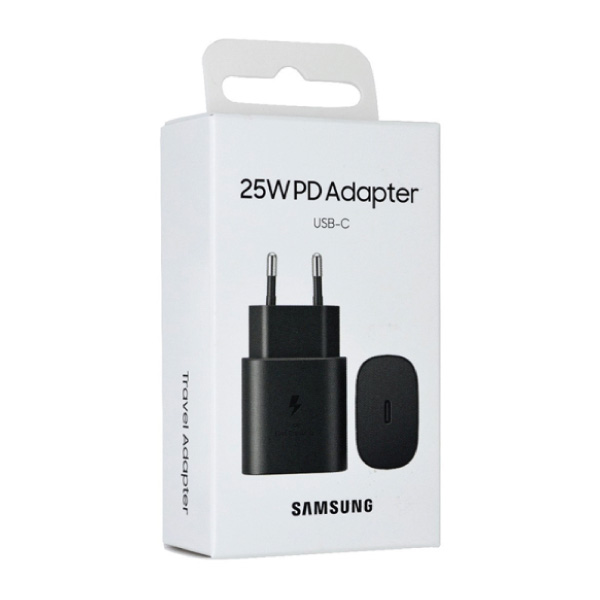 მობილურის დამტენი Samsung (EP-T4511NBEGEU) კაბელის გარეშე, USB-C პორტით, 45W, Power Delivery / Quick Charge 2.0, შავი (ახალი პროდუქტი დალუქული)